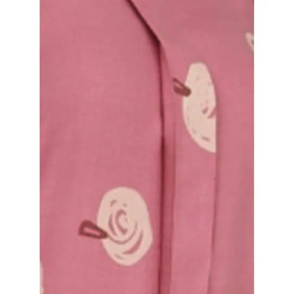 Buy 100% Rayon Short Flutter Sleeve Long Nighty-Rose