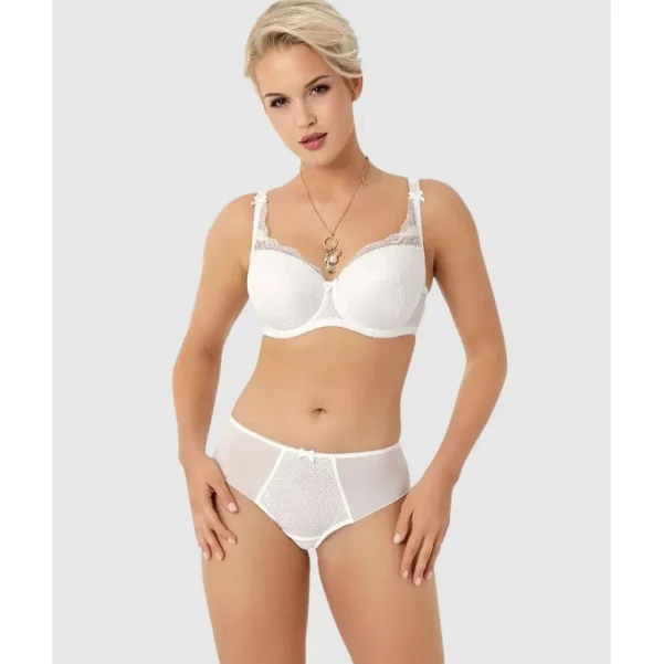 Buy Abbi Wired Padded Large Cup Bra with Lace