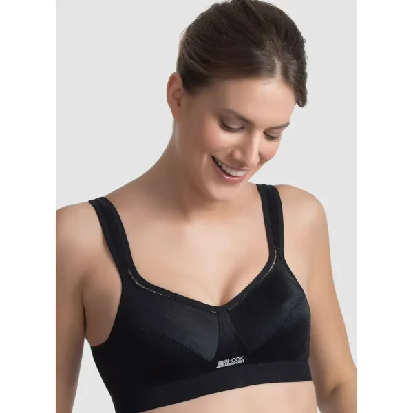 Buy Active Classic Support Wirefree Sports Bra-Black