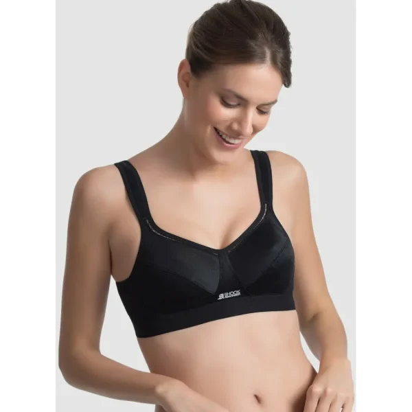 Buy Active Classic Support Wirefree Sports Bra-Black