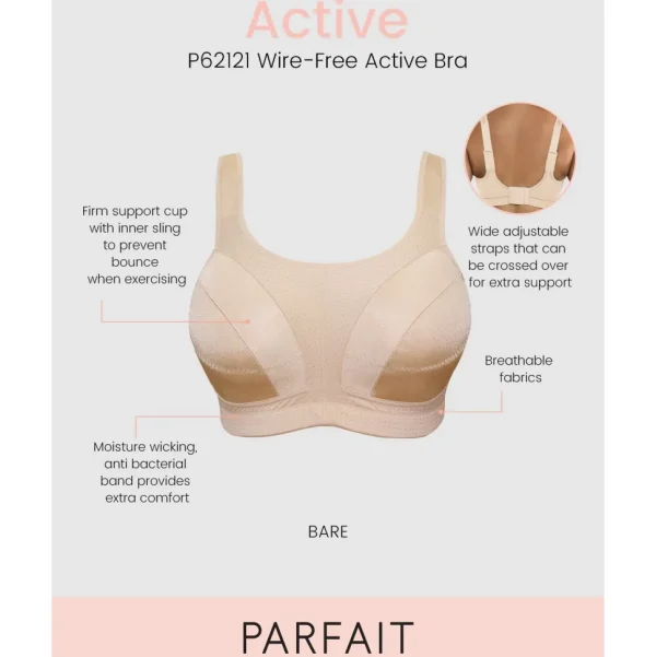 Buy Active Wirefree D+ High Impact Sports Bra-Bare