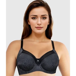 Buy Adele Unlined Wired Full Cup Bra-Black Stripe