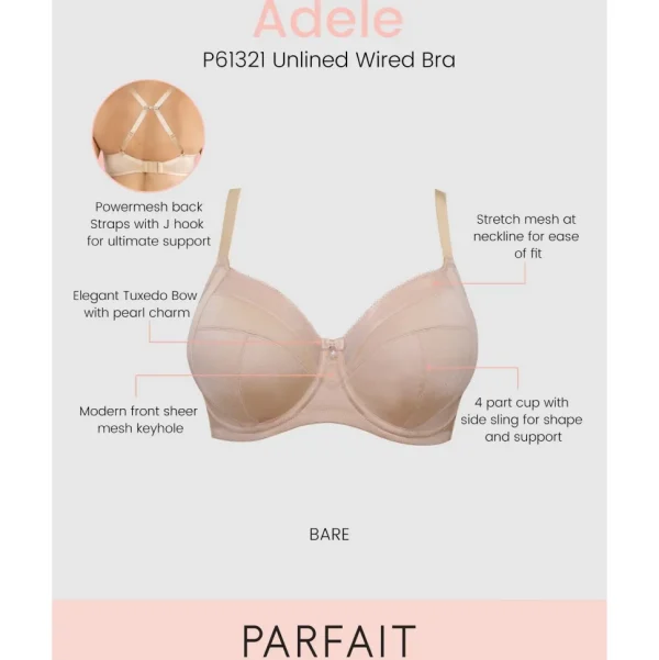 Buy Adele Unlined Wired Full Cup Bra-Bare