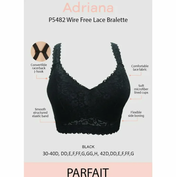 Buy Adriana Wirefree Full Bust Lace Bralette