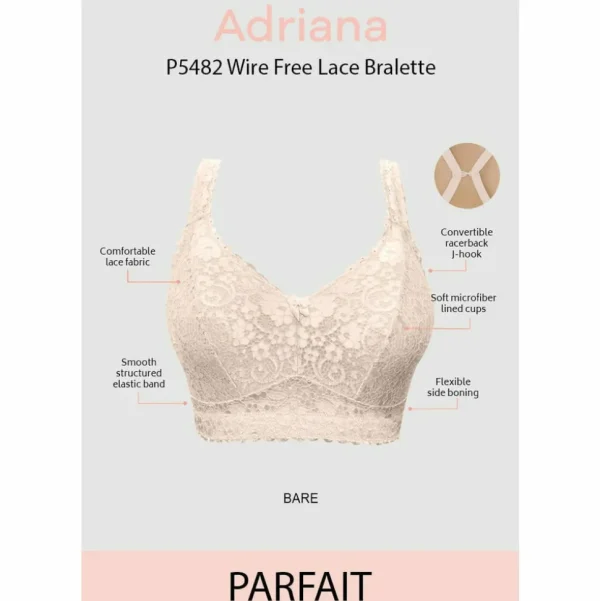 Buy Adriana Wirefree Full Bust Lace Bralette