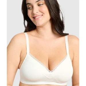 Buy Agathe Comfortable Padded Wirefree Bra with Lace