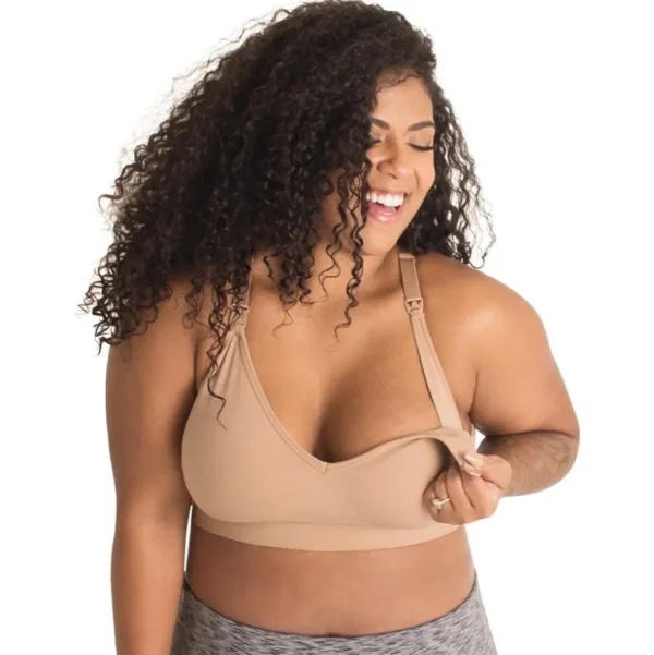 Buy Alyssa Seamless Wirefree Nursing Bra-Warm Taupe