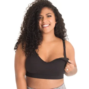 Buy Alyssa Seamless Wirefree Nursing Bra-Jet Black