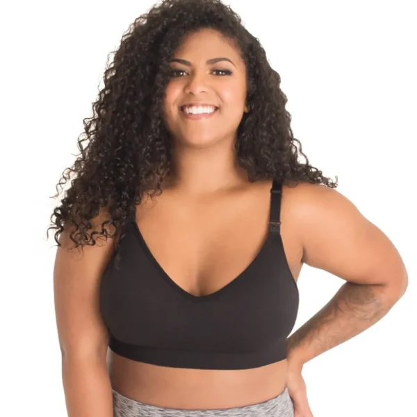 Buy Alyssa Seamless Wirefree Nursing Bra-Jet Black