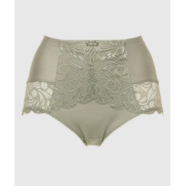 Buy Ariane Lace & Microfiber High Waist Brief-Shadow