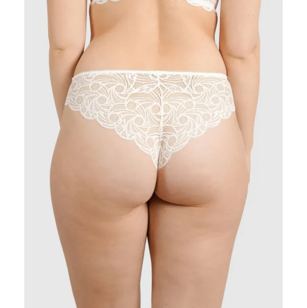 Buy Ariane Lace Brazilian Cut Brief-Ivory