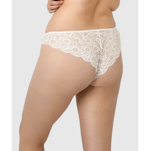 Buy Ariane Lace Brazilian Cut Brief-Ivory