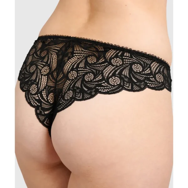 Buy Ariane Lace Brazilian Cut Brief-Black