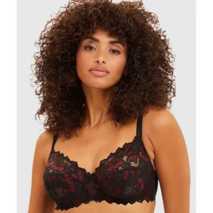 Buy Arum Glitter Wired Lace Bra