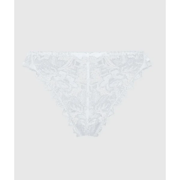 Buy Arum Low Rise Scalloped Lace Thong-White