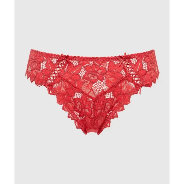 Buy Arum Microfiber & Lace Hipster Brief-Jester Red