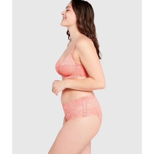 Buy Arum Mid-Rise Lace Brief-Paradise Pink