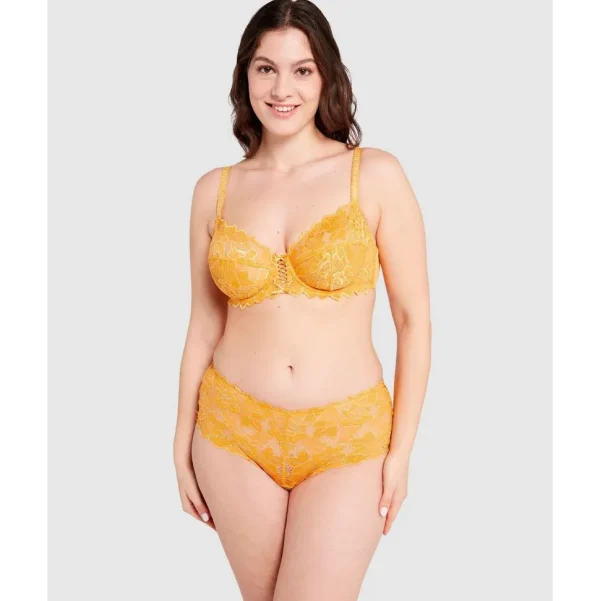 Buy Arum Mid-Rise Lace Brief-Golden Apricot