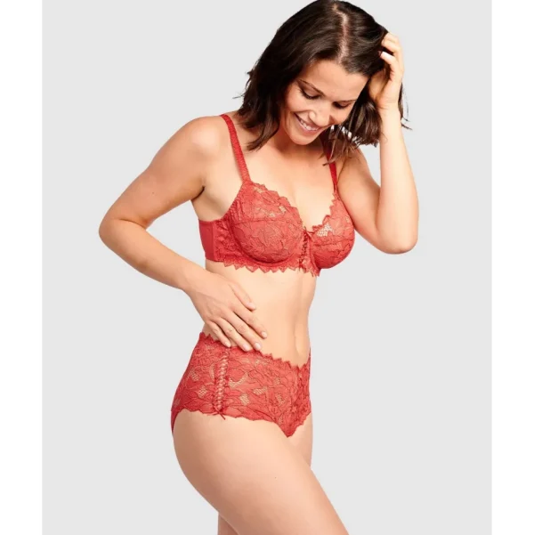 Buy Arum Mid-Rise Lace Brief-Jester Red