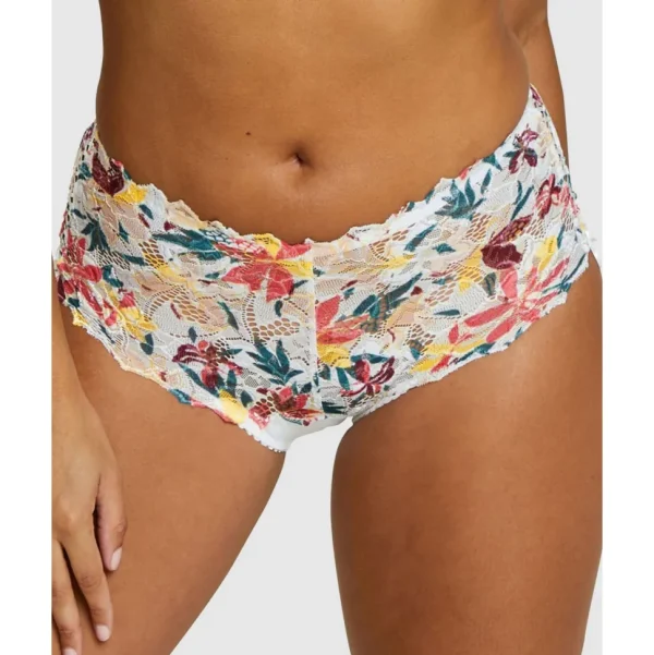 Buy Arum Mosaic Mid-Rise Lace Brief-Graphic Leaf Print