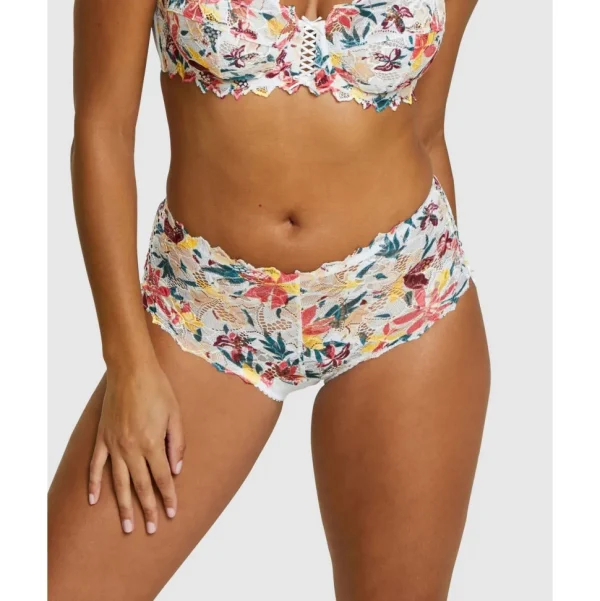 Buy Arum Mosaic Mid-Rise Lace Brief-Graphic Leaf Print