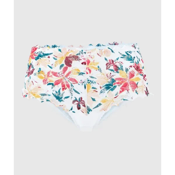 Buy Arum Mosaic Mid-Rise Lace Brief-Graphic Leaf Print