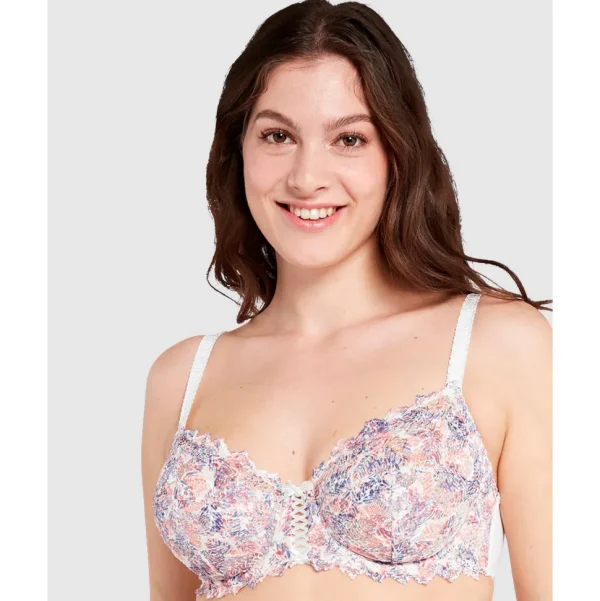 Buy Arum Mosaic Underwired Balconette Lace Bra