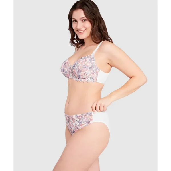 Buy Arum Mosaic Underwired Balconette Lace Bra