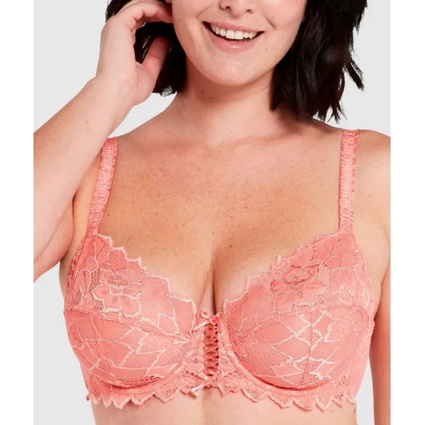 Buy Arum Underwire Balconette Lace Bra-Paradise Pink