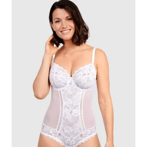 Buy Arum Underwire Lace Bodysuit-White