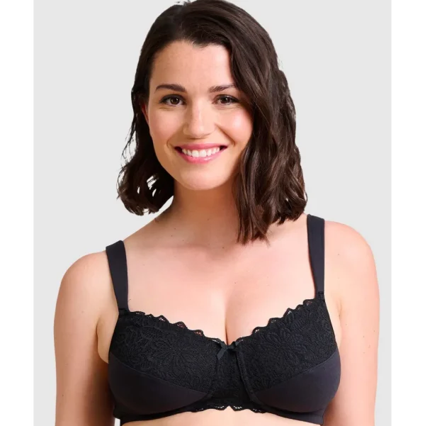 Buy Ava Organic Cotton & Lace Wireless Mastectomy Bra