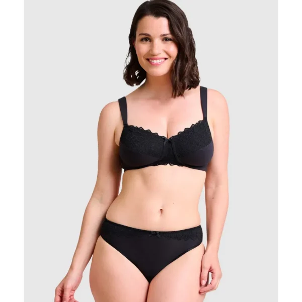 Buy Ava Organic Cotton & Lace Wireless Mastectomy Bra