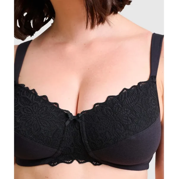 Buy Ava Organic Cotton & Lace Wireless Mastectomy Bra