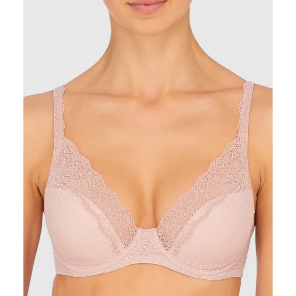 Buy Beyond Wired Convertible-to-Racerback Lightly-Padded Lace Bra Rose Beige/Pink Pearl