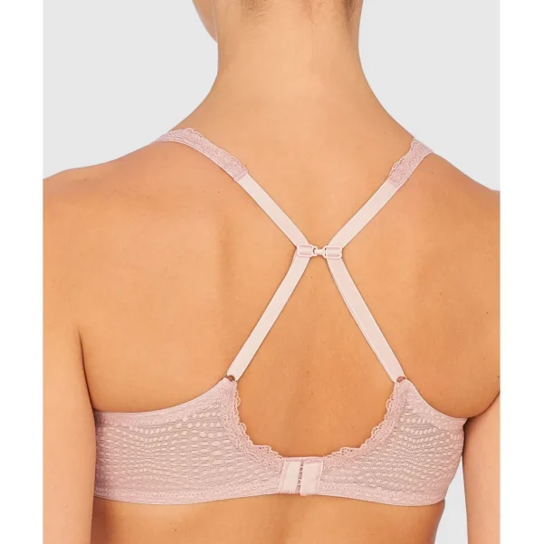 Buy Beyond Wired Convertible-to-Racerback Lightly-Padded Lace Bra Rose Beige/Pink Pearl