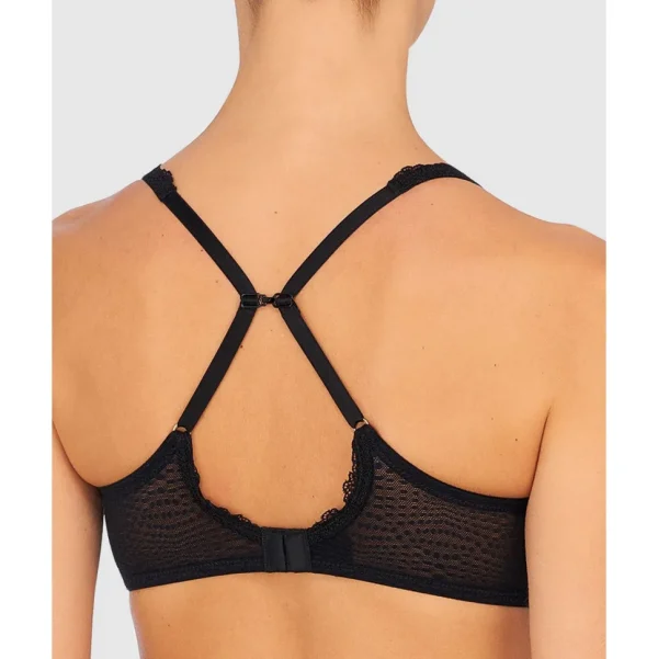 Buy Beyond Wired Convertible-to-Racerback Lightly-Padded Lace Bra Black/Cafe