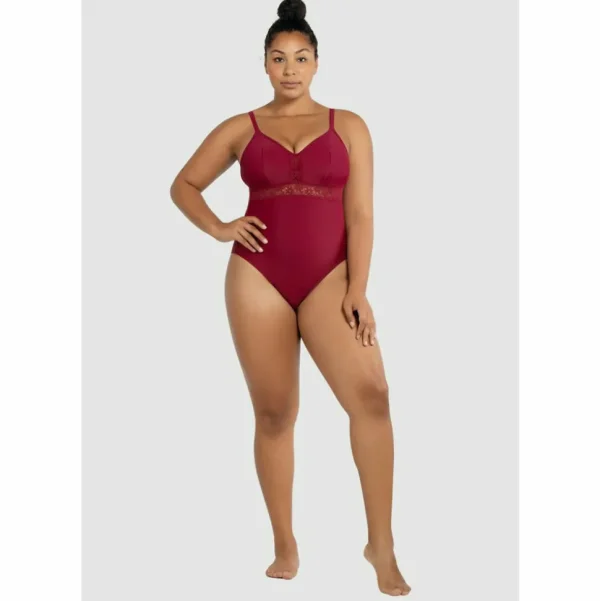 Buy Brigitte Low Back One Piece Swimsuit with Lace