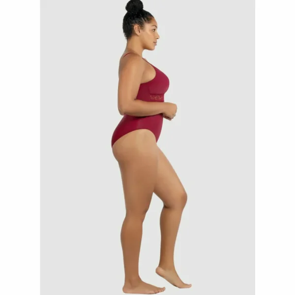 Buy Brigitte Low Back One Piece Swimsuit with Lace