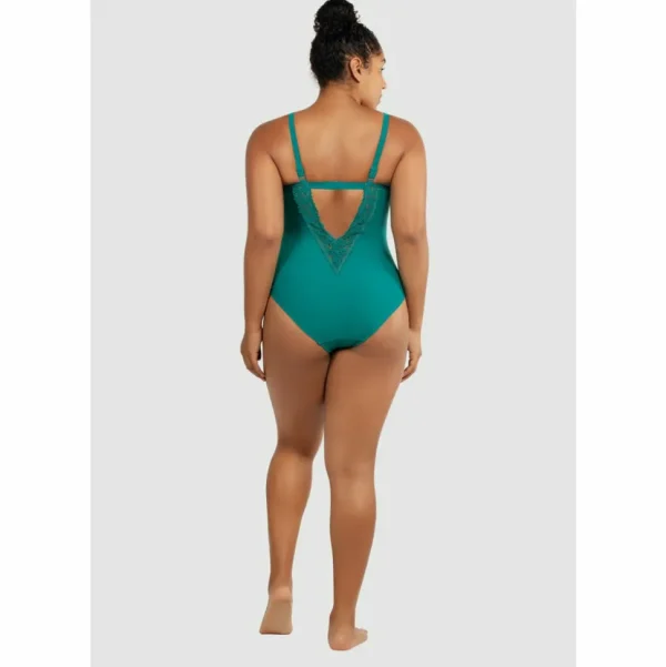 Buy Brigitte Low Back One Piece Swimsuit with Lace