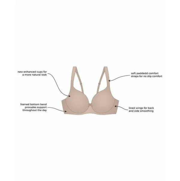 Buy Brigitte Padded Wirefree T-Shirt Bra with Wide Straps