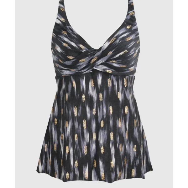 Buy Bronze Reign Ayla V Neck Underwired Tankini Top