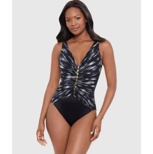 Buy Bronze Reign Charmer V Neck Tummy Control Swimsuit