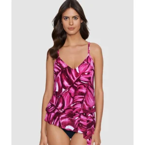 Buy Camille Asymmetrical Draped Tankini Top