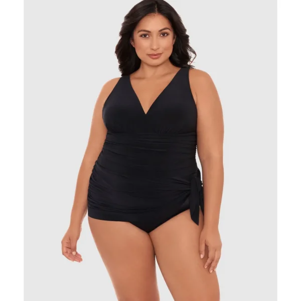 Buy Celine V Neck Short Plus Size Swimdress