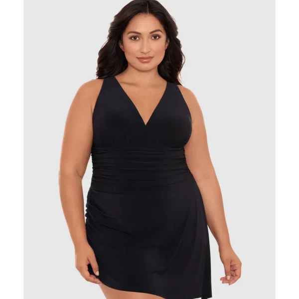 Buy Celine V Neck Short Plus Size Swimdress