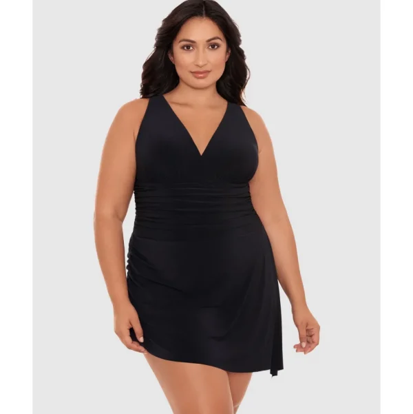 Buy Celine V Neck Short Plus Size Swimdress