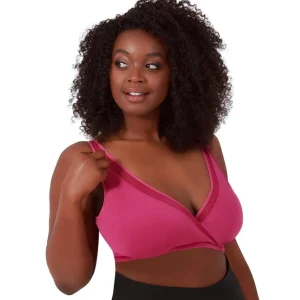 Buy Charlene Wireless Crossover Comfort Bra-Magenta Haze