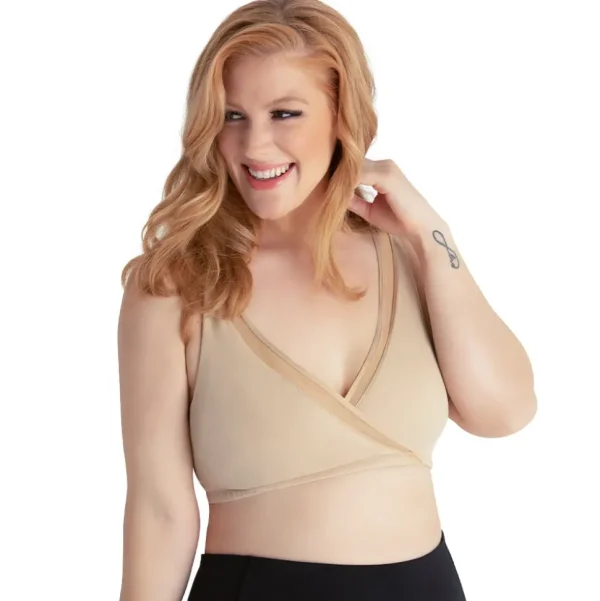 Buy Charlene Wireless Crossover Comfort Bra-Salt Beige