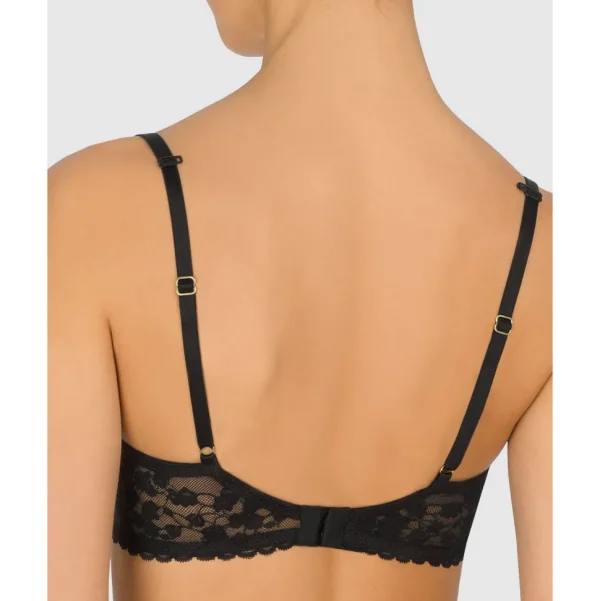 Buy Cherry Blossom Convertible-to-Racerback Lace Plunge Bra Black