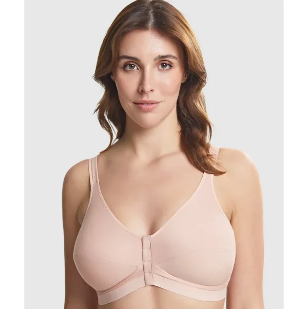 Buy Comfi Cotton Wirefree Press Stud Front Open Bra